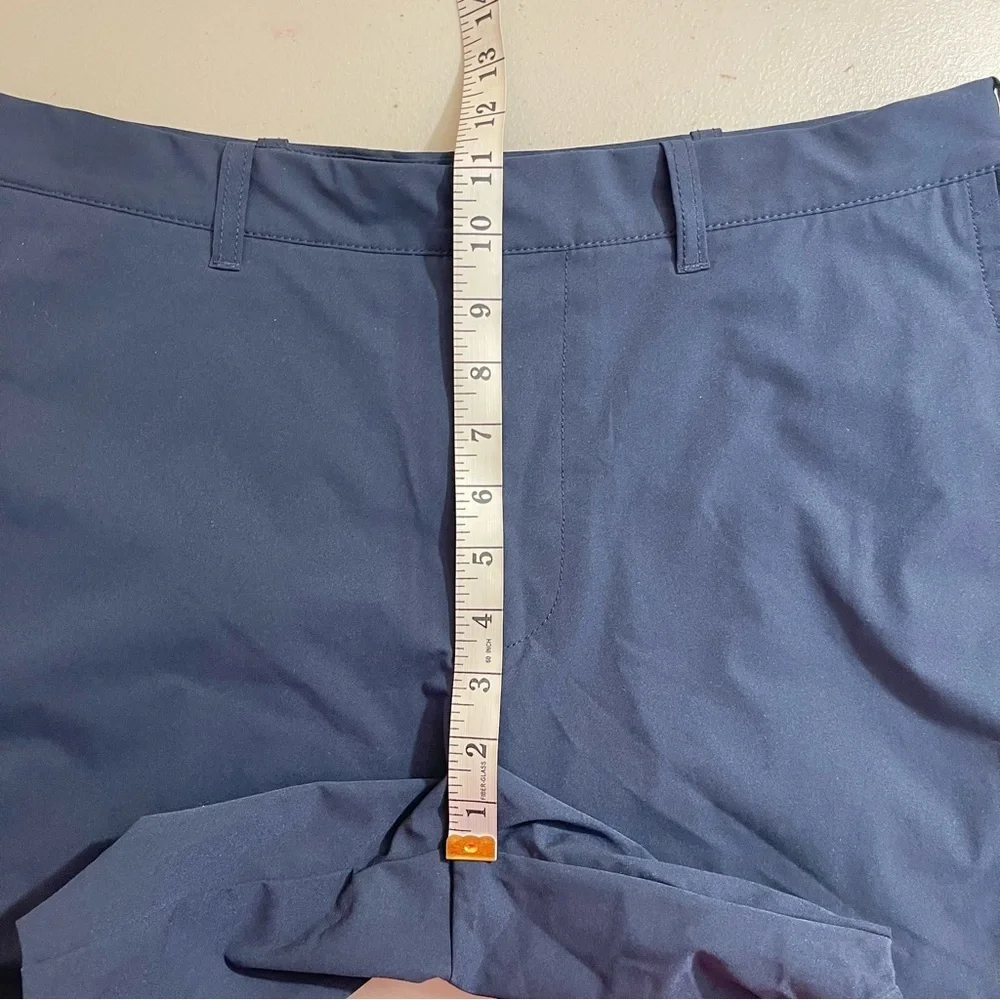 J. Crew Men's Flat Front Shorts in Blue Size 33 Pockets Casual Travel Vacation